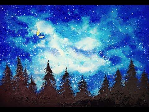 A night sky painting